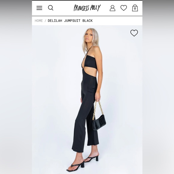 Princess Polly Jumpsuit in Black - Picture 3 of 4